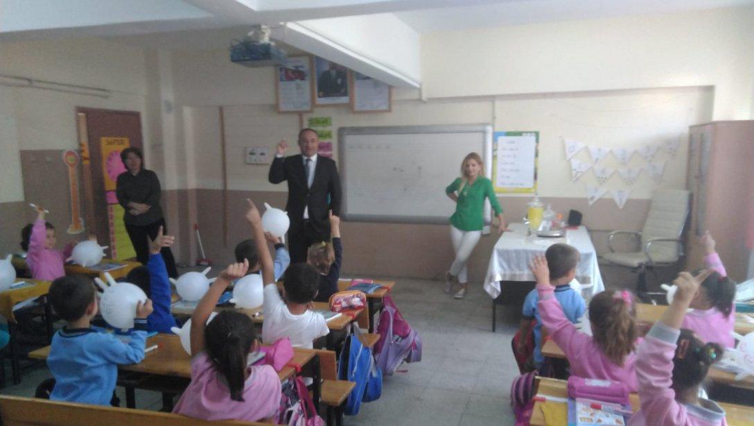 İlçe Milli Eğitim Müdürümüz İbrahim Coşkun ÇELİK Mehmet Akif Ersoy ilkokulunu ziyaret etti.